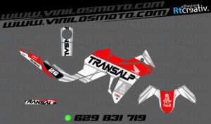 ADHESIVOS Y PEGATINAS DE VINILO HONDA TRANSALP 750 Rt006-09