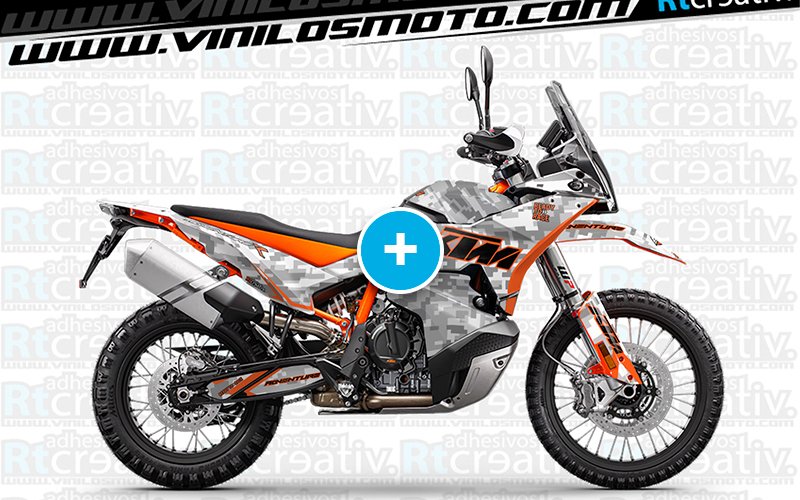 ADHESIVOS Y PEGATINAS DE VINILO KTM ADVENTURE Rt023