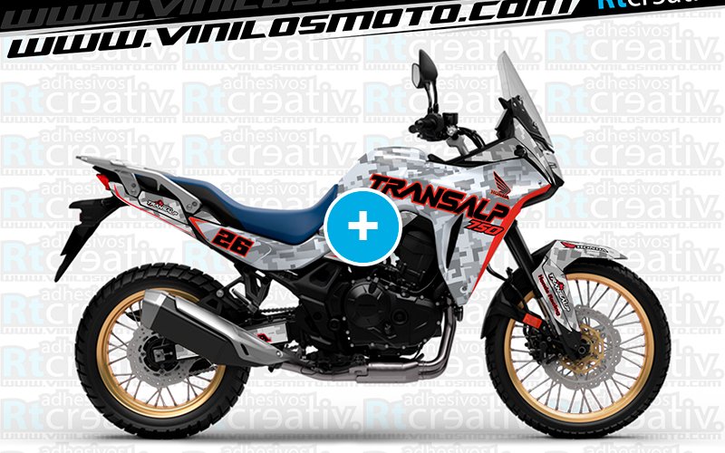 ADHESIVOS Y PEGATINAS DE VINILO HONDA TRANSALP 750 Rt007