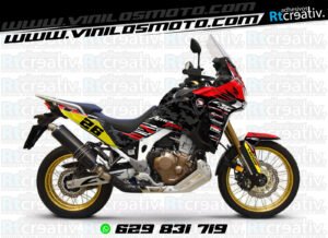 ADHESIVOS Y PEGATINAS DE VINILO HONDA ÁFRICA TWIN Rt006-07