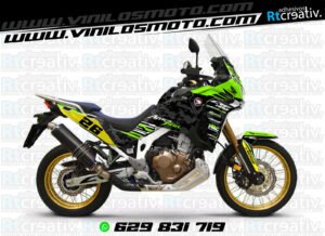 ADHESIVOS Y PEGATINAS DE VINILO HONDA ÁFRICA TWIN Rt006-10