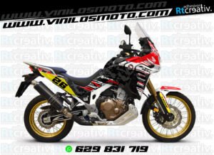 ADHESIVOS Y PEGATINAS DE VINILO HONDA ÁFRICA TWIN Rt006-12