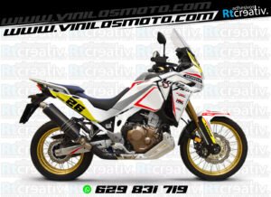 ADHESIVOS Y PEGATINAS DE VINILO HONDA ÁFRICA TWIN Rt008-09