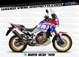 ADHESIVOS Y PEGATINAS DE VINILO HONDA ÁFRICA TWIN Rt009-02