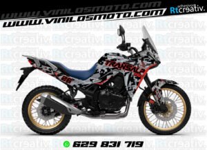 ADHESIVOS Y PEGATINAS DE VINILO HONDA TRANSALP 750 Rt007-02