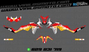 ADHESIVOS Y PEGATINAS DE VINILO HONDA ÁFRICA TWIN Rt004-04