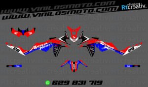 ADHESIVOS Y PEGATINAS DE VINILO HONDA ÁFRICA TWIN Rt004-11