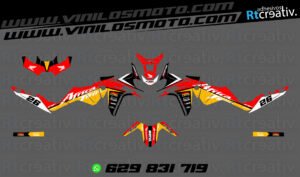 ADHESIVOS Y PEGATINAS DE VINILO HONDA ÁFRICA TWIN Rt004-14