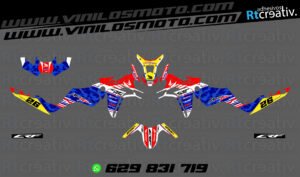 ADHESIVOS Y PEGATINAS DE VINILO HONDA ÁFRICA TWIN Rt006-02