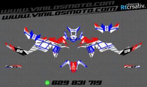ADHESIVOS Y PEGATINAS DE VINILO HONDA ÁFRICA TWIN Rt009-02