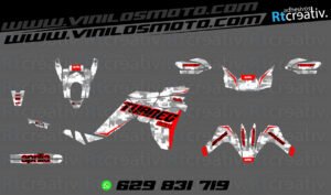 175€ - Aprilia Tuareg | Diseño Rt008 2 ADHESIVOS Y PEGATINAS DE VINILO APRILIA TUAREG Rt008-06