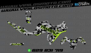 ADHESIVOS Y PEGATINAS DE VINILO HONDA TRANSALP 750 Rt007-01