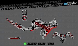 ADHESIVOS Y PEGATINAS DE VINILO HONDA TRANSALP 750 Rt007-02