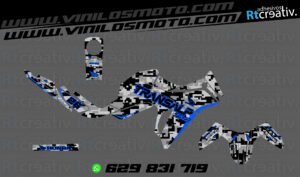 ADHESIVOS Y PEGATINAS DE VINILO HONDA TRANSALP 750 Rt007-03