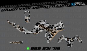 ADHESIVOS Y PEGATINAS DE VINILO HONDA TRANSALP 750 Rt007-04