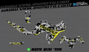 ADHESIVOS Y PEGATINAS DE VINILO HONDA TRANSALP 750 Rt007-05