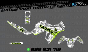 ADHESIVOS Y PEGATINAS DE VINILO HONDA TRANSALP 750 Rt007-06