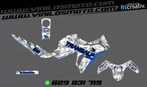 ADHESIVOS Y PEGATINAS DE VINILO HONDA TRANSALP 750 Rt007-08