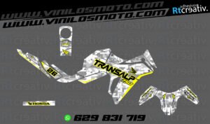 ADHESIVOS Y PEGATINAS DE VINILO HONDA TRANSALP 750 Rt007-10