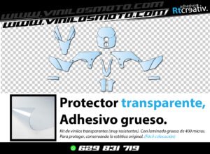 KIT DE VINILO PROTECTOR TRANSPARENTE PARA YAMAHA TENERE