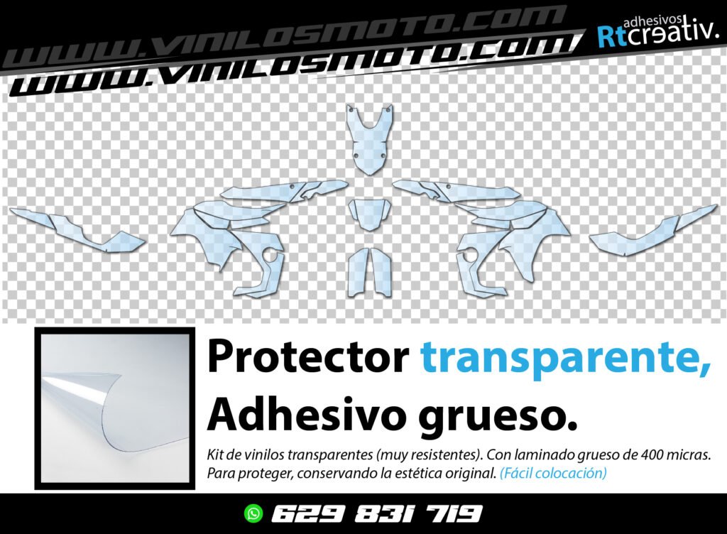 KIT DE VINILO PROTECTOR TRANSPARENTE PARA BMW GS