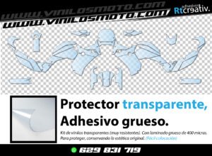 KIT DE VINILO PROTECTOR TRANSPARENTE PARA YAMAHA TENERE