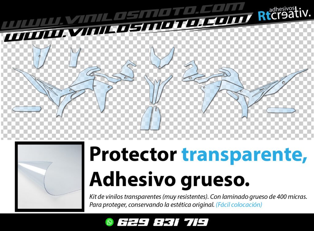 KIT DE VINILO PROTECTOR TRANSPARENTE PARA VOGE 300 RALLY
