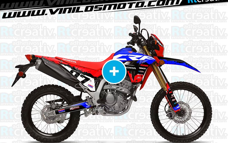 ADHESIVOS Y PEGATINAS DE VINILO HONDA ENDURO Y CROSS Rt007