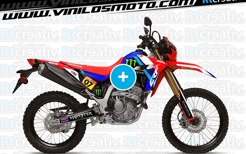 ADHESIVOS Y PEGATINAS DE VINILO HONDA ENDURO Y CROSS Rt008