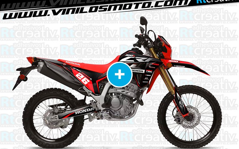ADHESIVOS Y PEGATINAS DE VINILO HONDA ENDURO Y CROSS Rt010