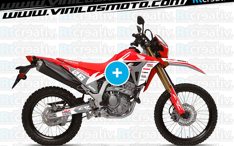 ADHESIVOS Y PEGATINAS DE VINILO HONDA ENDURO Y CROSS Rt012