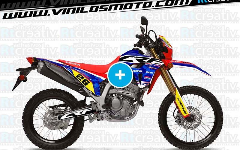ADHESIVOS Y PEGATINAS DE VINILO HONDA ENDURO Y CROSS Rt013