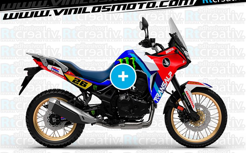 ADHESIVOS Y PEGATINAS DE VINILO HONDA TRANSALP 750 Rt008