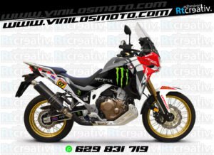 175€ - África Twin | Diseño Rt011 4 ADHESIVOS Y PEGATINAS DE VINILO HONDA ÁFRICA TWIN Rt011-03