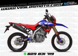 ADHESIVOS Y PEGATINAS DE VINILO HONDA ENDURO Y CROSS Rt007-01