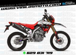 ADHESIVOS Y PEGATINAS DE VINILO HONDA ENDURO Y CROSS Rt007-02
