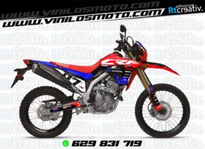 ADHESIVOS Y PEGATINAS DE VINILO HONDA ENDURO Y CROSS Rt007-03