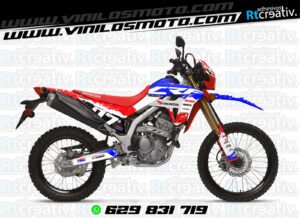 ADHESIVOS Y PEGATINAS DE VINILO HONDA ENDURO Y CROSS Rt007-04