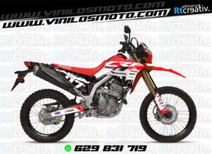 ADHESIVOS Y PEGATINAS DE VINILO HONDA ENDURO Y CROSS Rt007-06