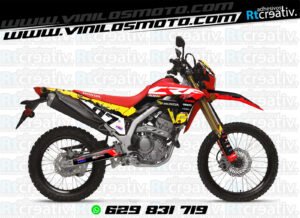 ADHESIVOS Y PEGATINAS DE VINILO HONDA ENDURO Y CROSS Rt007-07