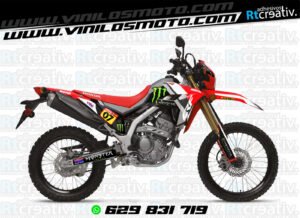 ADHESIVOS Y PEGATINAS DE VINILO HONDA ENDURO Y CROSS Rt008-03