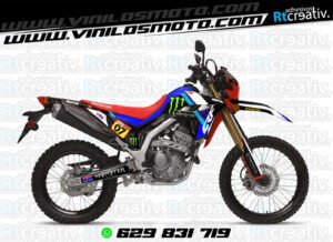 ADHESIVOS Y PEGATINAS DE VINILO HONDA ENDURO Y CROSS Rt008-04