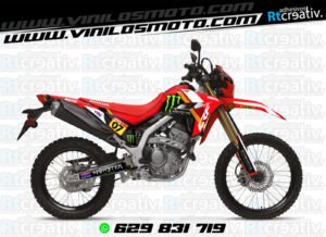 ADHESIVOS Y PEGATINAS DE VINILO HONDA ENDURO Y CROSS Rt008-07