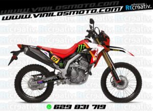 ADHESIVOS Y PEGATINAS DE VINILO HONDA ENDURO Y CROSS Rt008-08