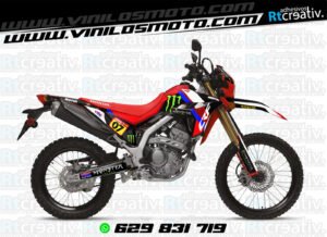 ADHESIVOS Y PEGATINAS DE VINILO HONDA ENDURO Y CROSS Rt008-09