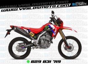 ADHESIVOS Y PEGATINAS DE VINILO HONDA ENDURO Y CROSS Rt008-10