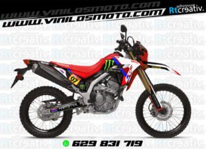 ADHESIVOS Y PEGATINAS DE VINILO HONDA ENDURO Y CROSS Rt008-11