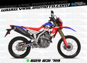 ADHESIVOS Y PEGATINAS DE VINILO HONDA ENDURO Y CROSS Rt009-01