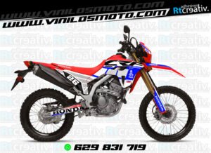 ADHESIVOS Y PEGATINAS DE VINILO HONDA ENDURO Y CROSS Rt009-02