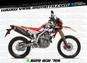 ADHESIVOS Y PEGATINAS DE VINILO HONDA ENDURO Y CROSS Rt009-04